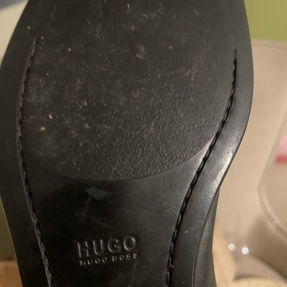 HUGO Black Leather Men's Boots - Picture 2 of 16